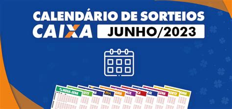 calendario sorteios loterias caixa